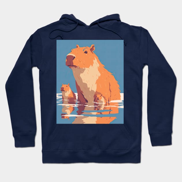 Cute Capybara Hoodie by DustedDesigns